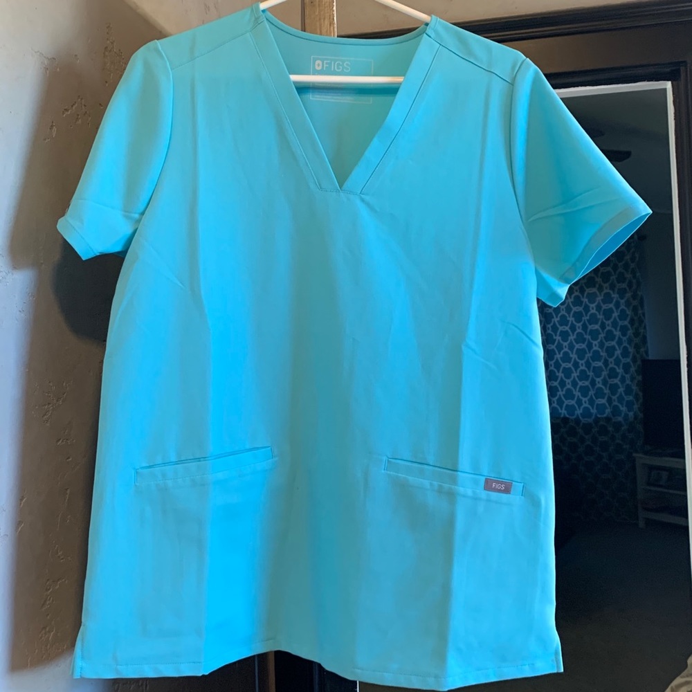 Figs neon blue casma - medium